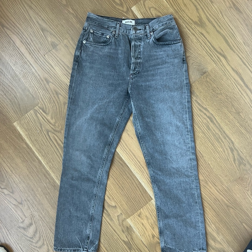 AGOLDE grey denim.